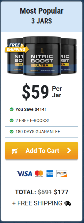 Nitric Boost Ultra 3 bottle