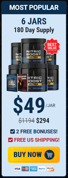 Nitric Boost Ultra 6 bottle