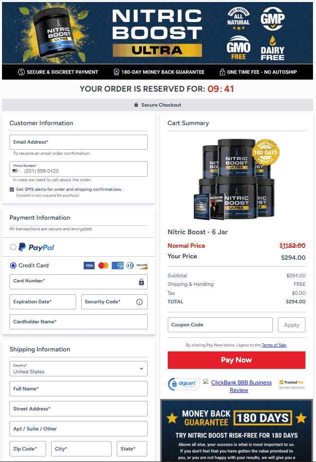 Nitric Boost Ultra-checkout-page